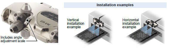 Nozzle angle adjustment mechanism