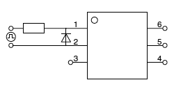 Typical circuits_Phototriac coupler (6-pin)