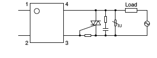 Typical circuits_Phototriac coupler SOP4 and DIP4 types