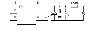 Typical circuits_Phototriac coupler DIP6 type