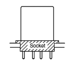 Socket mount Mounting method