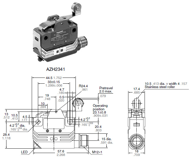 Short roller lever