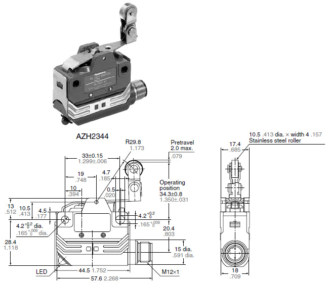 One-way short roller lever