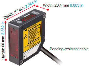 Compact size despite the built-in controller and digital readout