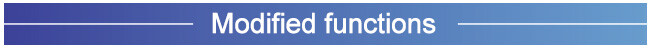 Modified functions