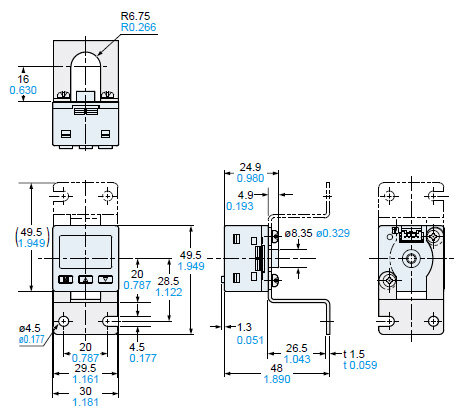 Assembly dimensions
