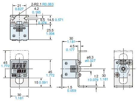 Assembly dimensions