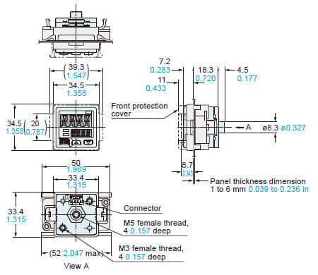 Assembly dimensions