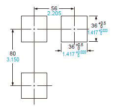 Panel cut-out dimensions