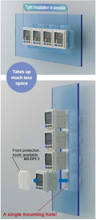 Tight installation to panels is possible
