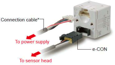 Power supply cable can be connected with one-touch connection