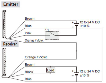 NPN output type Wiring diagram