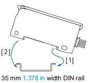 Mounting When using a DIN rail How to mount the amplifier