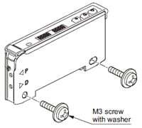 Mounting When using screws with washers