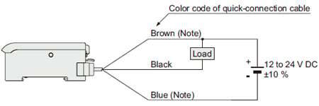 NPN output type FX-301(-HS) Wiring diagram