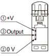 PNP output type FX-301P(-HS) Terminal arrangement diagram