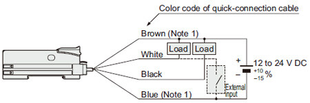 NPN output type FX-502 Wiring diagram