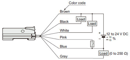 PNP output type FX-505-C2 Wiring diagram