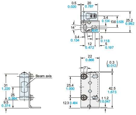 Assembly dimensions