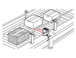 Detecting a passage of cardboard box