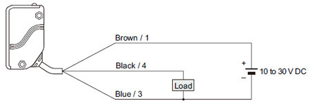 PNP output type EQ-34-PN Wiring diagram