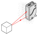 Insusceptible to contamination on lens