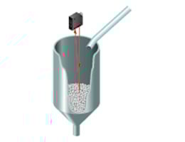 Level check within the hopper