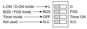 Operation mode switch DC-voltage type