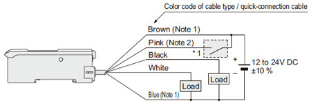 PNP output type LS-401P(-C2) I/O Wiring diagram