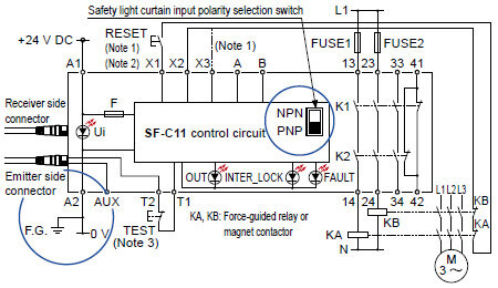 SF-C11 For PNP output (minus ground)