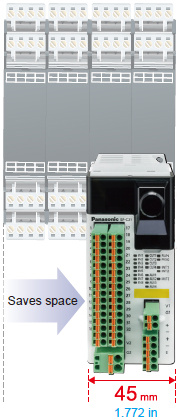 Small, so the unit can be installed in a narrow space