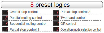 8 preset logics