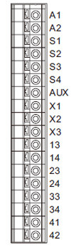 Terminal arrangement diagram