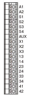 Terminal arrangement diagram