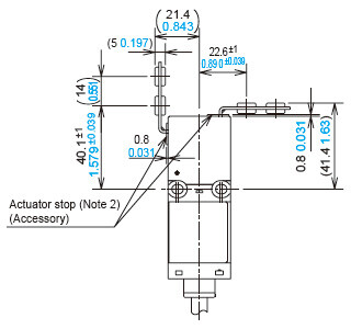 When using the right-angle actuator (SG-K12)