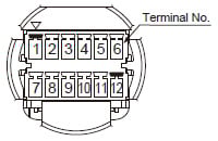Terminal arrangement diagram